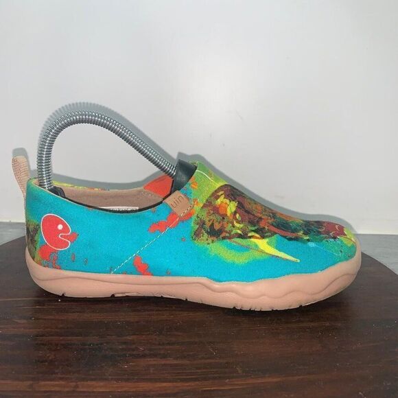 UIN Women’s 5.5 Slip On Shoes Canvas Comfortable Loafers Slip On "Butterfly" - Picture 2 of 11